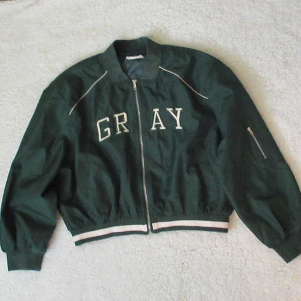 T.R. Women's Green Jacket "Gray" Size S/M